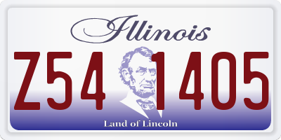 IL license plate Z541405