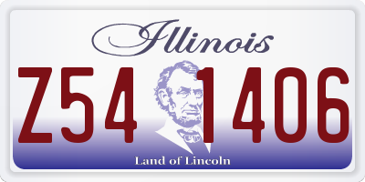 IL license plate Z541406