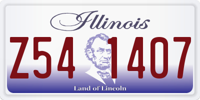 IL license plate Z541407