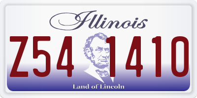 IL license plate Z541410