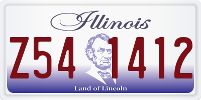 IL license plate Z541412