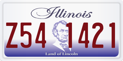 IL license plate Z541421