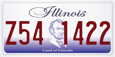 IL license plate Z541422