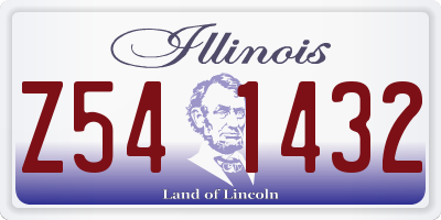 IL license plate Z541432