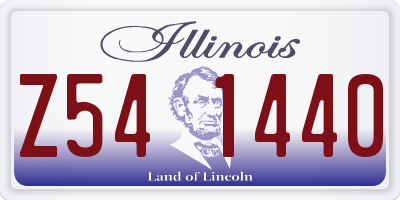IL license plate Z541440