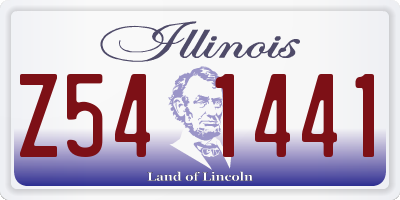 IL license plate Z541441