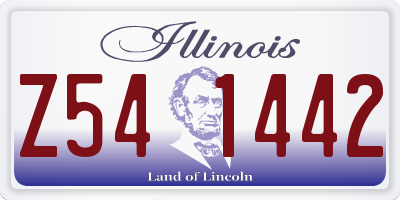 IL license plate Z541442