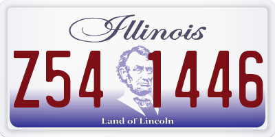 IL license plate Z541446
