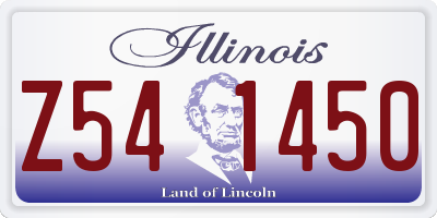 IL license plate Z541450