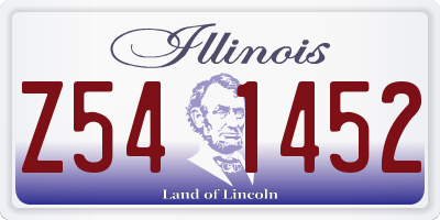IL license plate Z541452