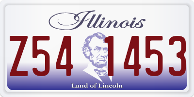 IL license plate Z541453