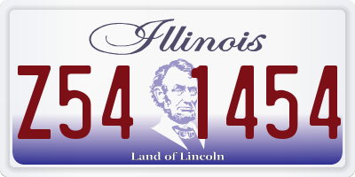 IL license plate Z541454