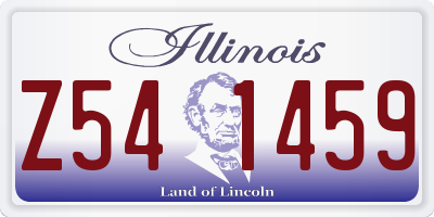 IL license plate Z541459