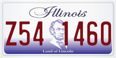 IL license plate Z541460