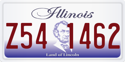 IL license plate Z541462