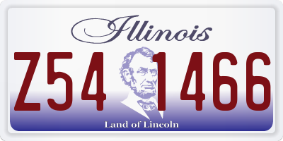 IL license plate Z541466