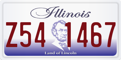 IL license plate Z541467