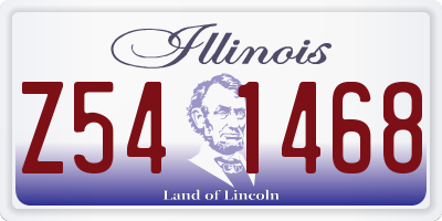 IL license plate Z541468