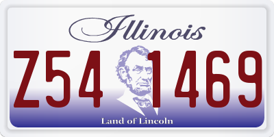 IL license plate Z541469