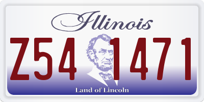 IL license plate Z541471