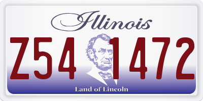IL license plate Z541472