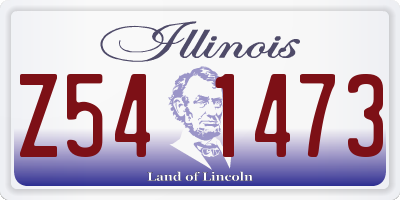 IL license plate Z541473