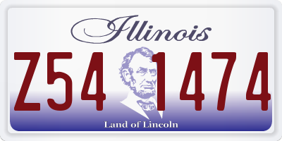 IL license plate Z541474