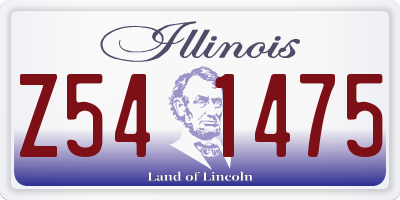 IL license plate Z541475