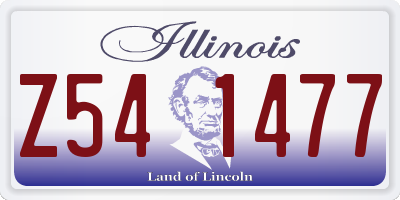 IL license plate Z541477