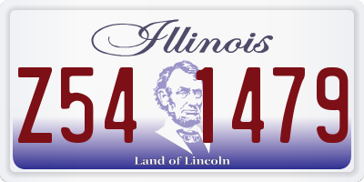 IL license plate Z541479