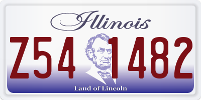 IL license plate Z541482