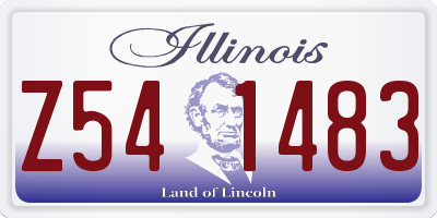 IL license plate Z541483