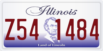 IL license plate Z541484