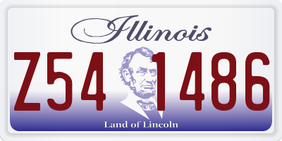 IL license plate Z541486