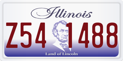 IL license plate Z541488