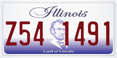 IL license plate Z541491