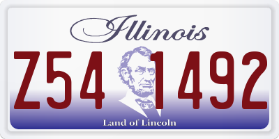 IL license plate Z541492