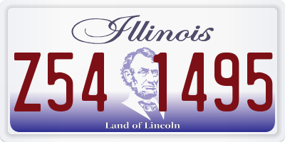 IL license plate Z541495