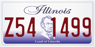 IL license plate Z541499