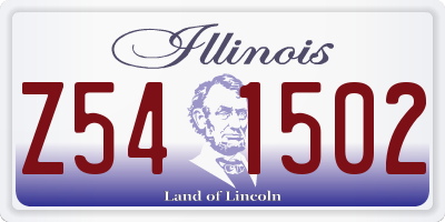 IL license plate Z541502