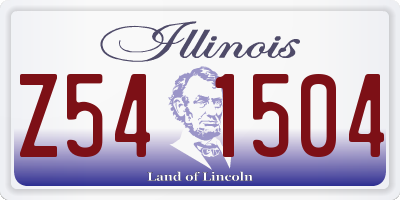 IL license plate Z541504