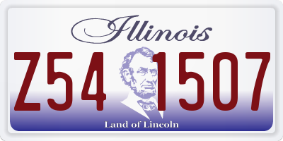 IL license plate Z541507