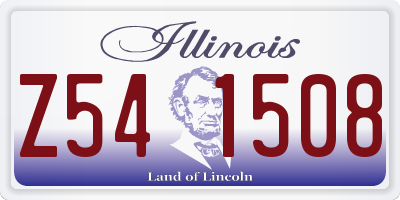 IL license plate Z541508