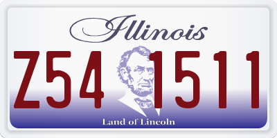 IL license plate Z541511