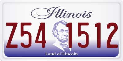 IL license plate Z541512