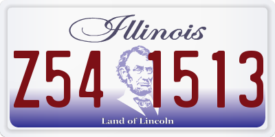IL license plate Z541513