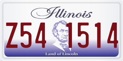 IL license plate Z541514