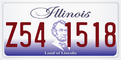 IL license plate Z541518