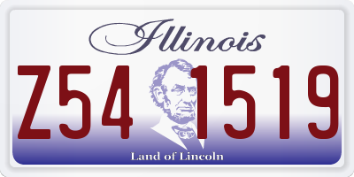 IL license plate Z541519
