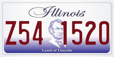IL license plate Z541520